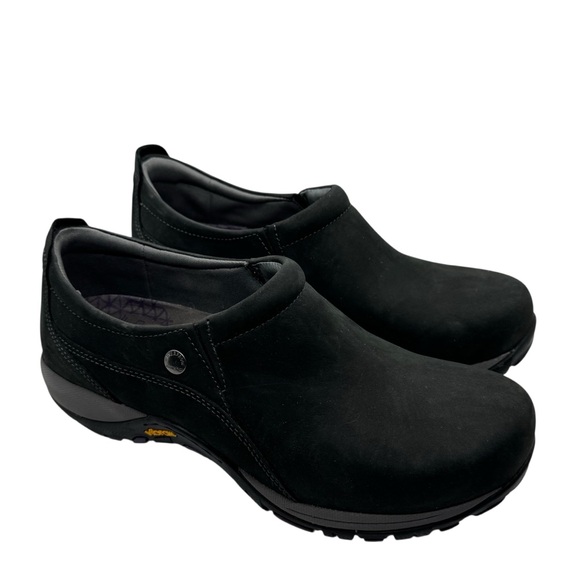 DANSKO Patti Black Nubuck Leather Slip-on Shoes 38 / 7.5 8 - Picture 2 of 12